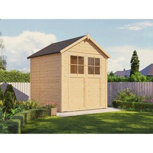Bertilo Drevený záhradný domček Osterbek 2, prírodný, 181 x 176 cm