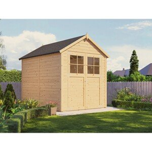 Bertilo Drevený záhradný domček Osterbek 3, prírodný, 239 x 181 cm