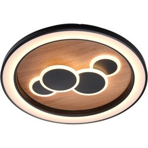 Paul Neuhaus LED stropné svietidlo ELIZA prírodné drevo pr. 60 cm