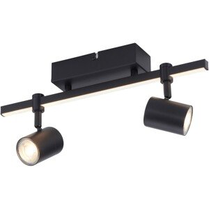 Paul Neuhaus LED stropné svietidlo BARIK čierne 40 x 10,5 cm