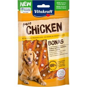 Vitakraft Žuvacie prúžky pre psov Chicken Bonas kuracie filé so syrom 80 g