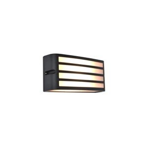 Lutec Vonkajšia nástenná lampa ZEBRA E27, max. 25 W, tm.sivá, 90 x 220 x 110 mm