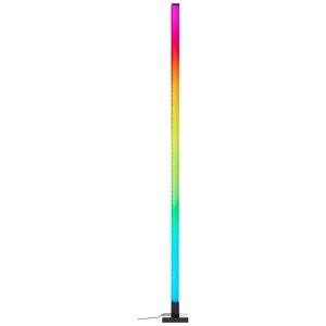 Brilliant LED stojacia lampa Neele čierna 6,5W, 125lm, RGB, 150 x 12,5 x 12,5 cm