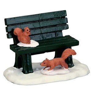 Lemax Vianočná dekorácia Parková lavička v zime