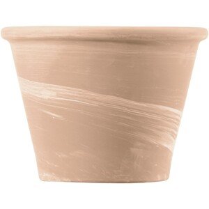 Deroma Terakotový kvetináč Vasum Duo White, pr. 21 x 16 cm