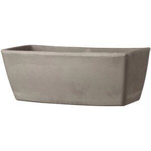 Deroma Terakotový kvetináč Cassetta Garda Grafite,  16 x 42 x 18 cm