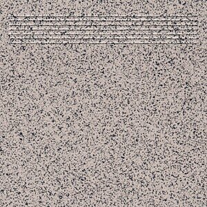 Cersanit Dlažba schodovka Mount Everest, sivá/čierna, 30 x 30 cm