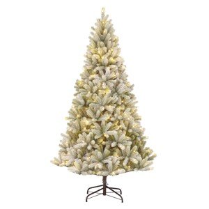 Black Box Trees Umelý vianočný stromček Nagoya 160 LED zasnežený pr. 108 x 180cm