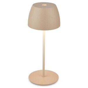 Briloner Dobíjacia stolná lampa Serina Mini 2,5 W 150lm 2700K béžová pr. 8x20 cm