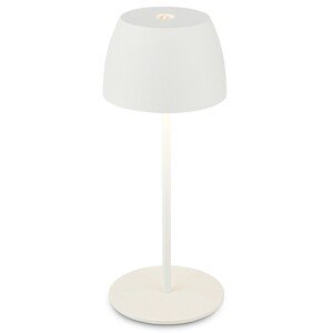 Briloner Dobíjacia stolná lampa Serina Mini 2,5W 150lm 2700K biela pr. 8x20 cm