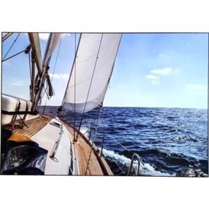 Bondecor Obraz, MDF rám, Put Frame Plachetnica 70 x 100 cm