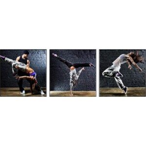 Bondecor Súprava obrazov Dance 30 x 90 cm