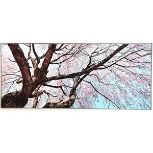 Bondecor Obraz, MDF rám, SHADOW Strom pink 59 x 134 cm