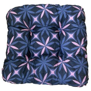 Podsedák kvety modrá/ružová 38 x 38 x 7 cm