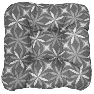 Podsedák kvety sivá 38 x 38 x 7 cm