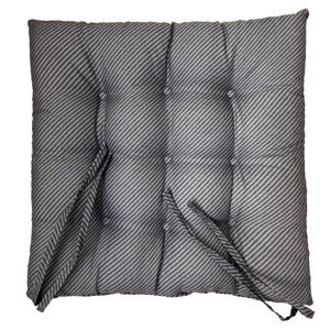 VOG Podsedák MIA sivé pruhy 40 x 40 x 4 cm