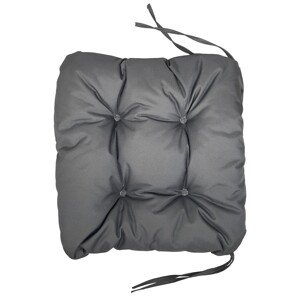 VOG Vonkajší podsedák so šnúrkami antracitový 40 x 40 x 8 cm