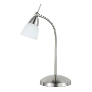 Paul Neuhaus Halogénová stolná lampa Pino, 28W, oceľová, pr. 14 x 44,5 cm