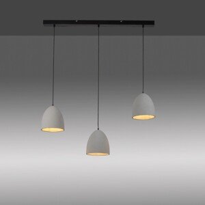 Paul Neuhaus Závesné svietidlo Eton, 3xGU10, vzhľad betónu, 100 x 120 cm