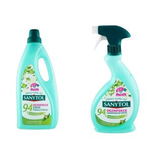 Sanytol Duopack Čistič 94% SPREJ 500 ml + PODLAHA 1 l