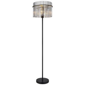 GLOBO Stojaca lampa GORLEY čierna 1 x E27 max. 60 W, pr. 38 x 152 cm
