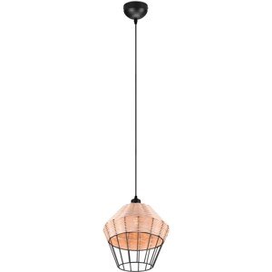 REALITY Závesné svietidlo BORKA prírodné 1 x E27 max. 40 W, pr. 30 x 150 cm
