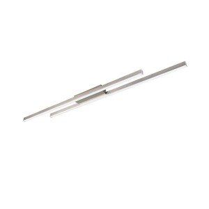 Reality Stropné LED svietidlo Odio, 22W, 3000K, 2500lm, matný nikel, 110 x 8,5cm