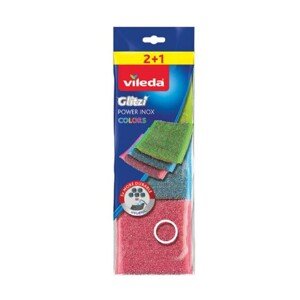 Vileda Inox colors drôtenka 6 x 4 x 6 cm, 2+1 ks