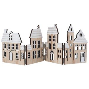 Skladacie leporelo drevené na postavenie, 40 x 13,5 cm