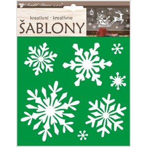 Kreatívne šablóny - vločky, 18 x 23 cm