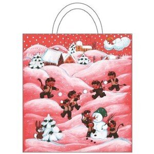 Anděl Přerov Darčeková igelitová taška, mikuláš. motív rôzne druhy 48x44 cm 1 ks