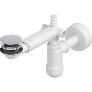 Prevex Umývadlový sifón pre úsporu miesta Preloc SpaceSaver click-clack, pr.32mm