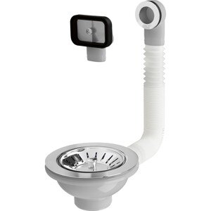 Prevex Drezová výpust 1 1/2" s prepadom, chróm, pr. 114 mm