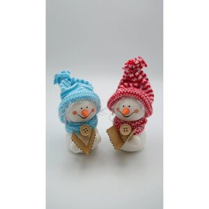 BD-Tova Figúrka snehuliak s knihou, rôzne farby, 1 ks, 10,5 cm