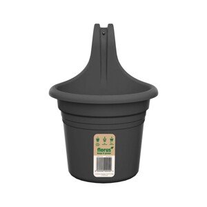 Florus Balkónový kvetináč Mediterran Hanger Single antracit 18 x 26,2 x 24 cm