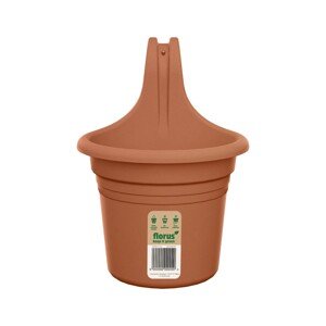 Florus Balkónový kvetináč Mediterran Hanger Single terakota 18 x 26,2 x 24 cm