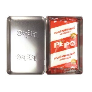 PE-PO Pevný podpaľovač 60. výročie 1 ks + plechová krabička