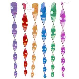 Sunny Garden Závesná veterná špirála plastová rôzne farby 40 x 3 cm, 1 ks