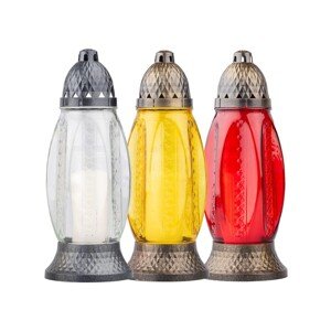 Náhrobné sklo rôznej farby s vkladom 110 g, 29 cm