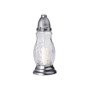 Náhrobné sklo transparentné s vkladom 120 g, 28 cm