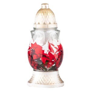 Cintorínske sklo vianočná hviezda s vkladom 80 g, 24 cm