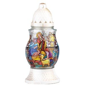 Cintorínske sklo betlehem s vkladom 80 g, 24 cm