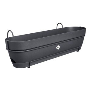 Elho Balkónový kvetináč Vibia Campana Trough All-in-1, antracit, 70 x 26 x 17 cm
