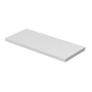 INTEDOOR Umývadlová doska BEE bez výrezu, š. 120 cm, biela lesk