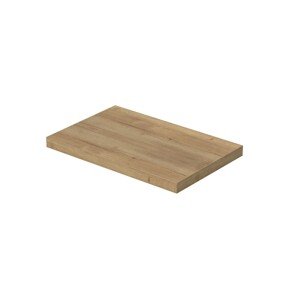 INTEDOOR Umývadlová doska BEE bez výrezu, š. 80 cm, dub Halifax