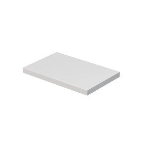 INTEDOOR Umývadlová doska BEE bez výrezu, š. 80 cm, biela lesk