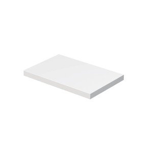 INTEDOOR Umývadlová doska BEE bez výrezu, š. 80 cm, biela mat