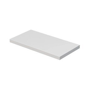 INTEDOOR Umývadlová doska BEE bez výrezu, š. 90 cm, biela lesk