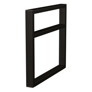 INTEDOOR Konzola BEE hranatá, 40 x 4 x 45 cm, čierna mat