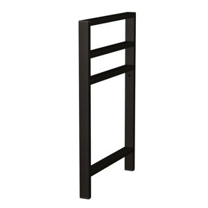 INTEDOOR Noha BEE, hranatá, 68 x 4 x 45 cm, čierna mat